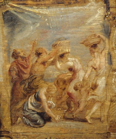 Israeliten sammeln Manna, ca. 1626-28 von Peter Paul Rubens